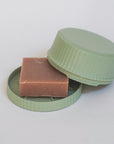 Boîte à savon ronde - vert tilleul