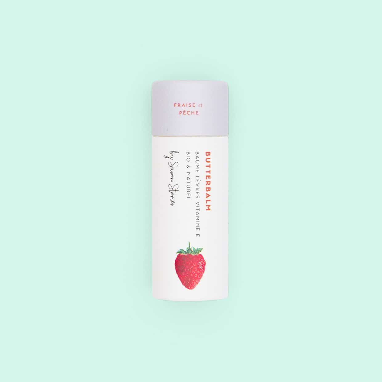 Baume à lèvres fraise pêche