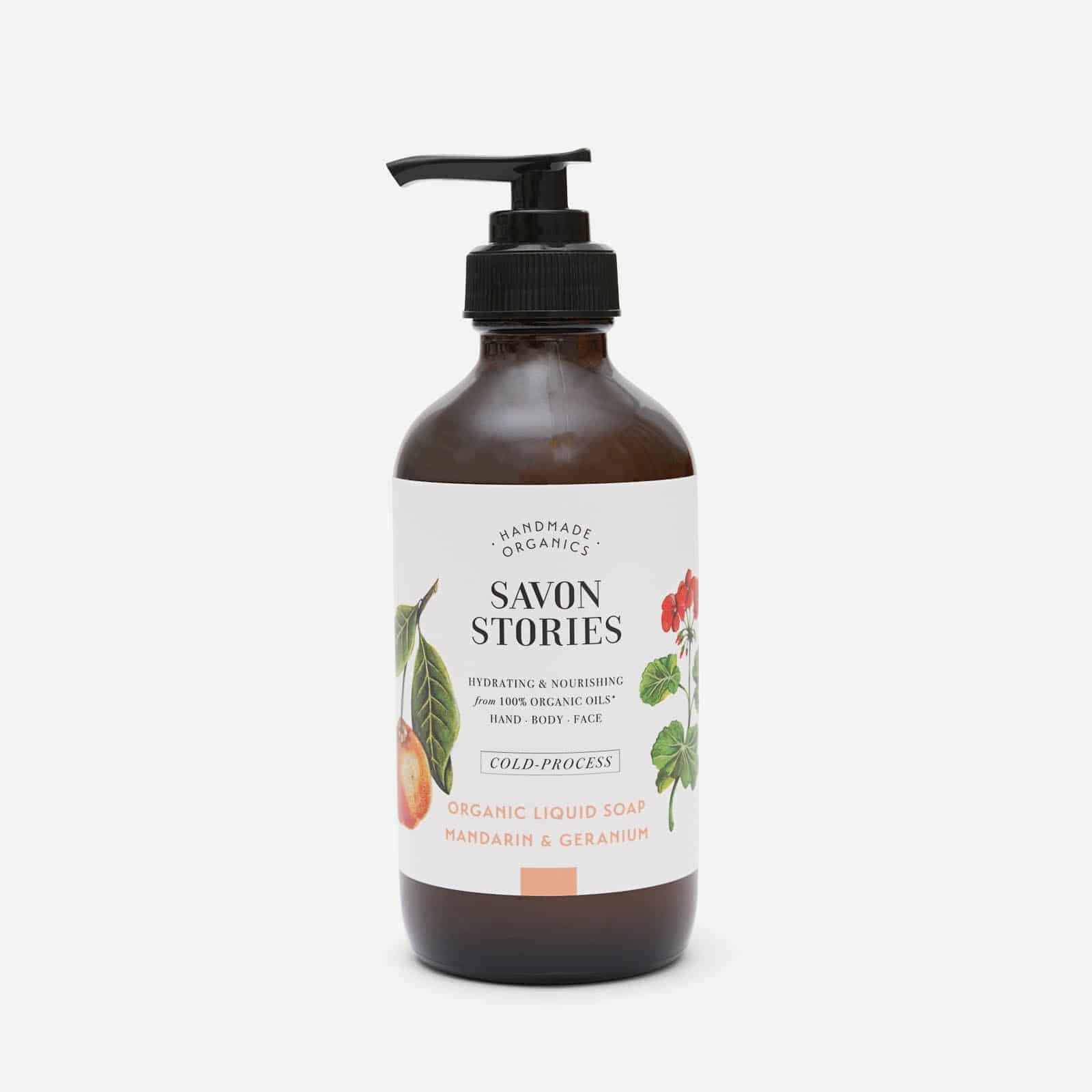 Savon Liquide Bio à froid Mandarine et Géranium