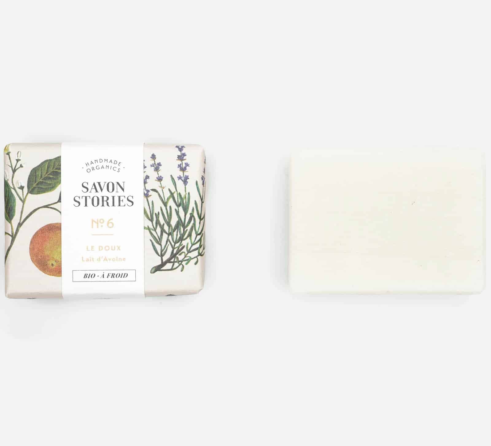 N°6 Le Doux Savon Bio; Naturel au Lait d'Avoine