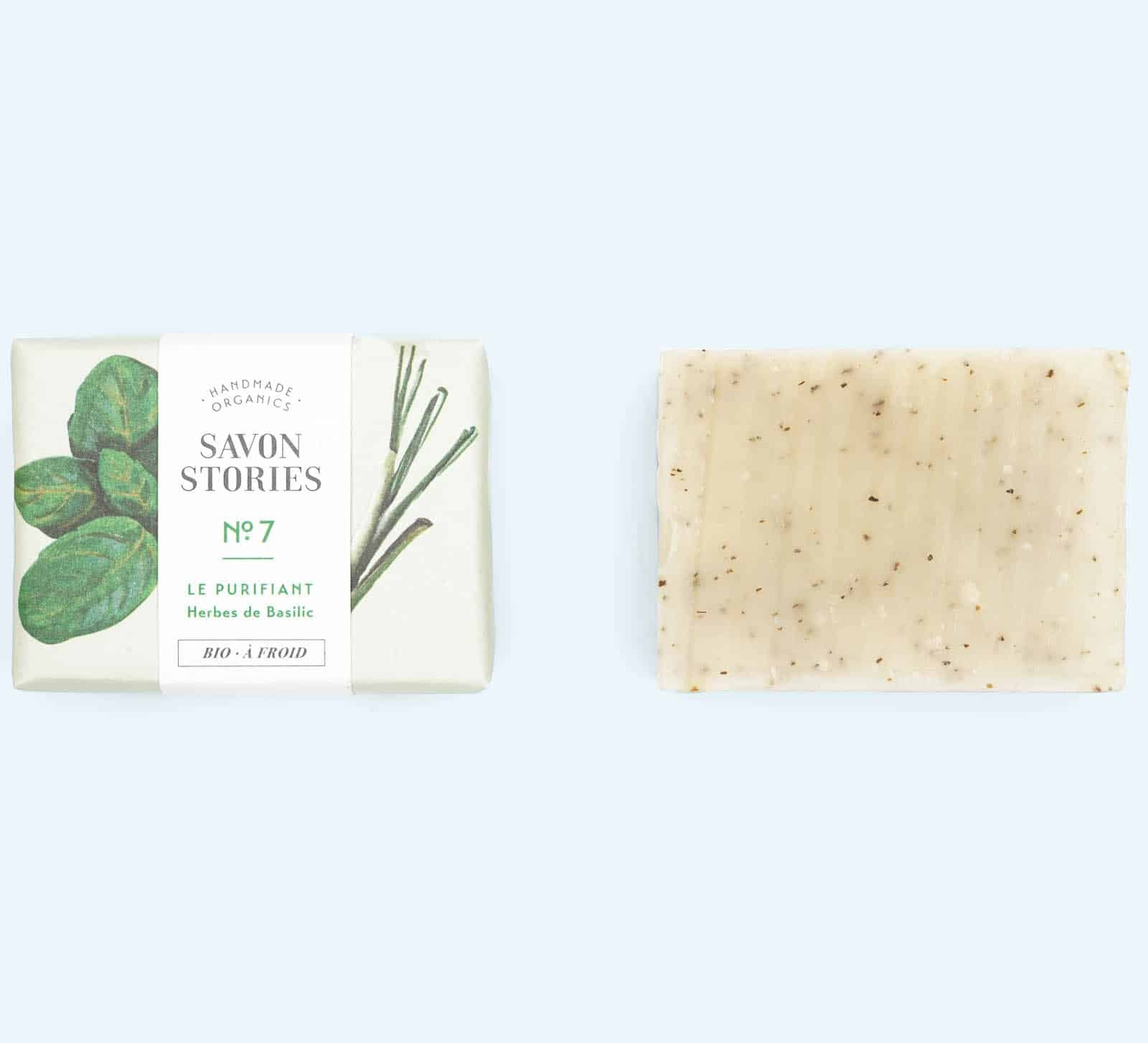 N°7 Le Purifiant Savon Bio & Naturel Désodorisant au Basilic