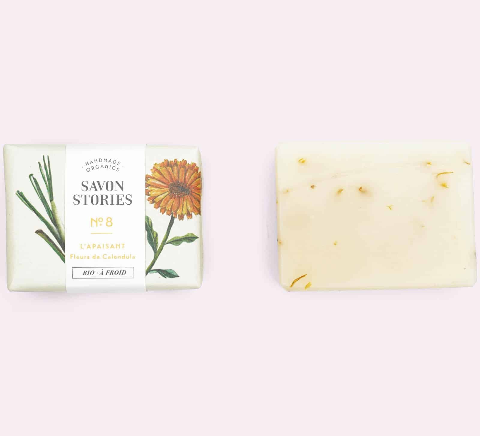 N°8 L'Apaisant Savon Bio & Naturel Citronnelle et Calendula