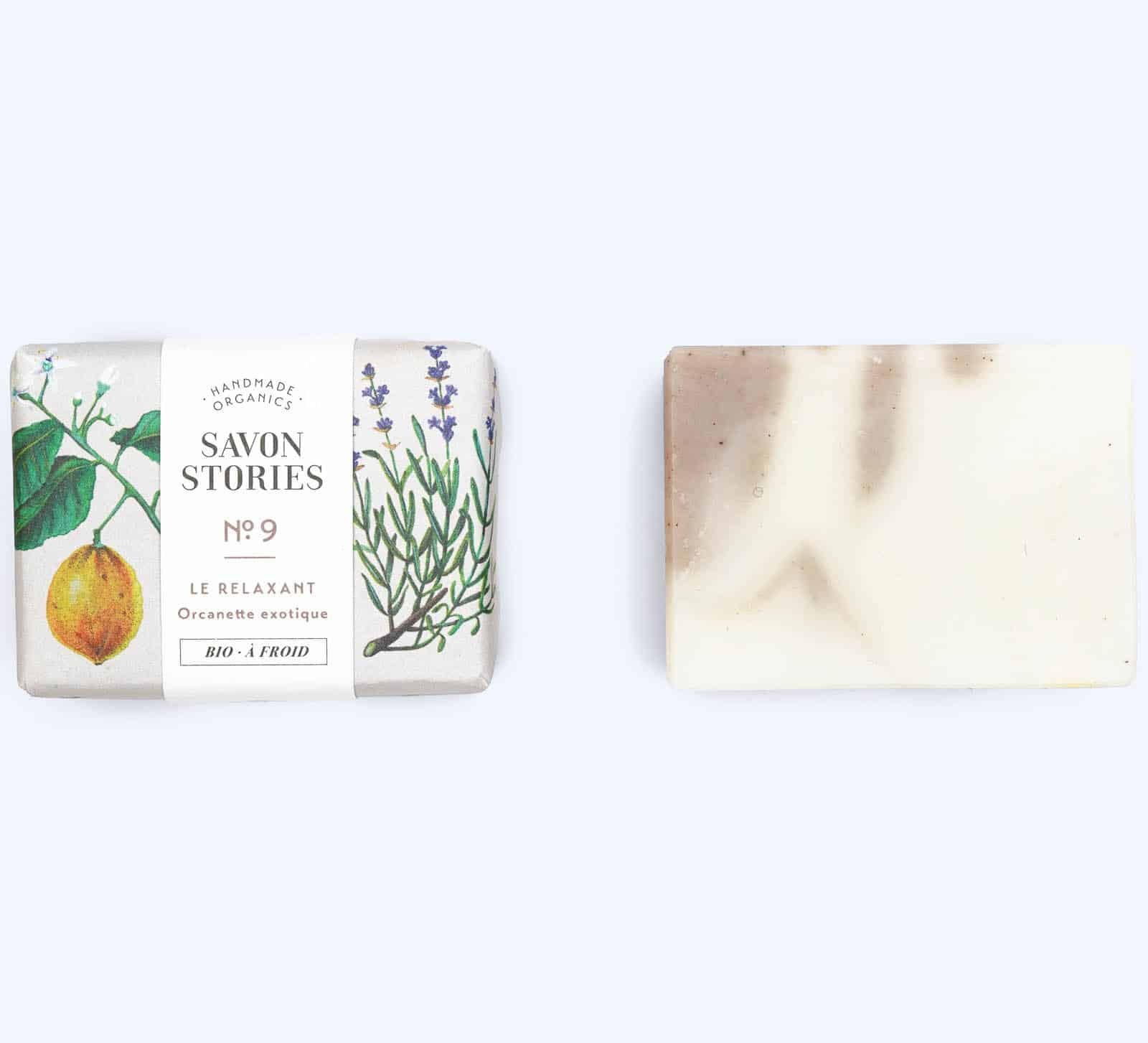 N°9 Le Relaxant Savon Bio, Naturel Jardin Sauvage