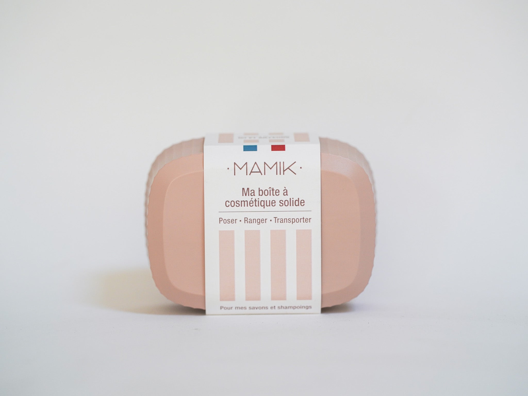 Boîte à savon rectangulaire - rose poudré