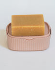 Boîte à savon rectangulaire - rose poudré