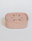Boîte à savon rectangulaire - rose poudré