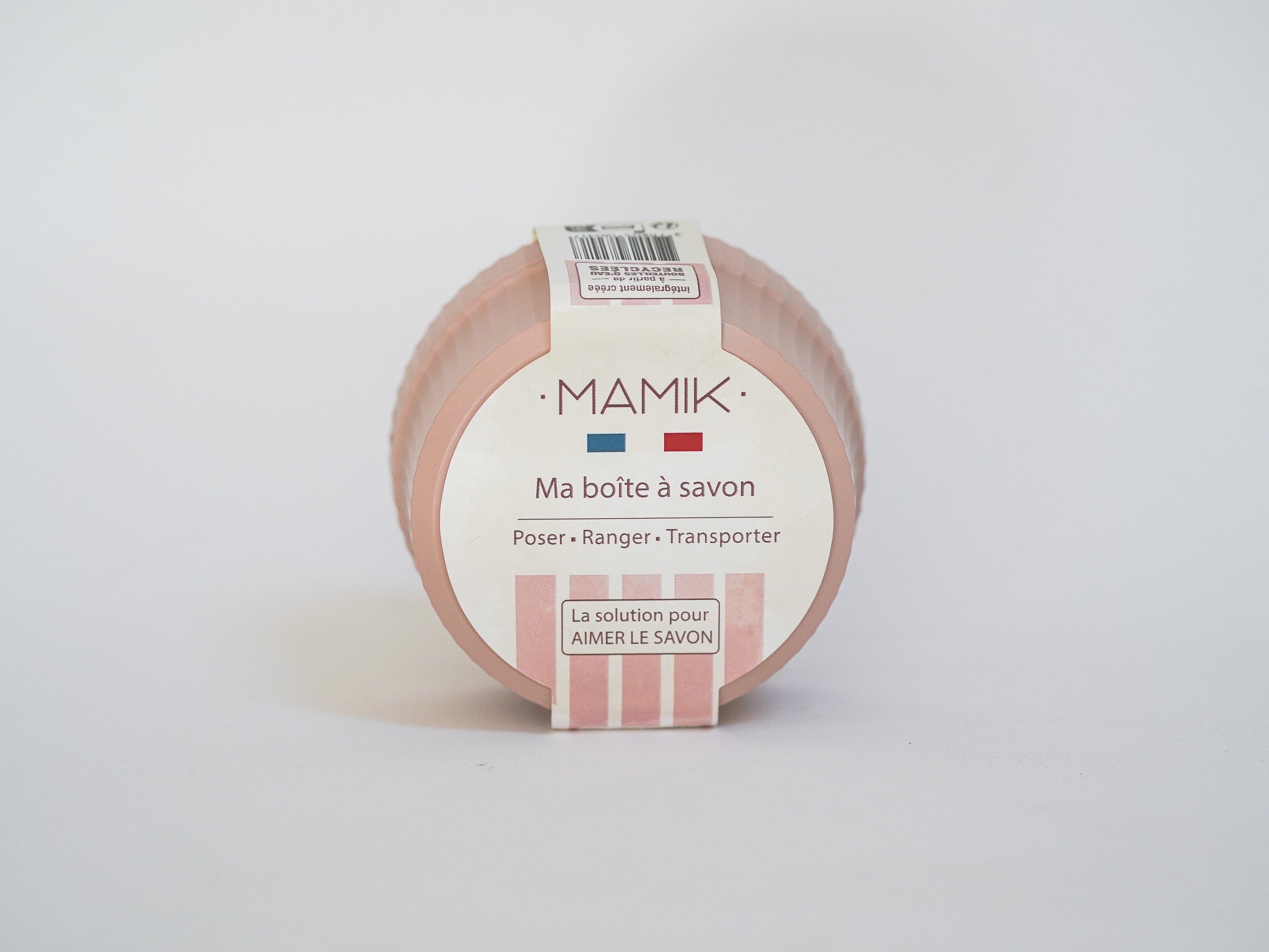 Boîte à savon ronde - rose poudré