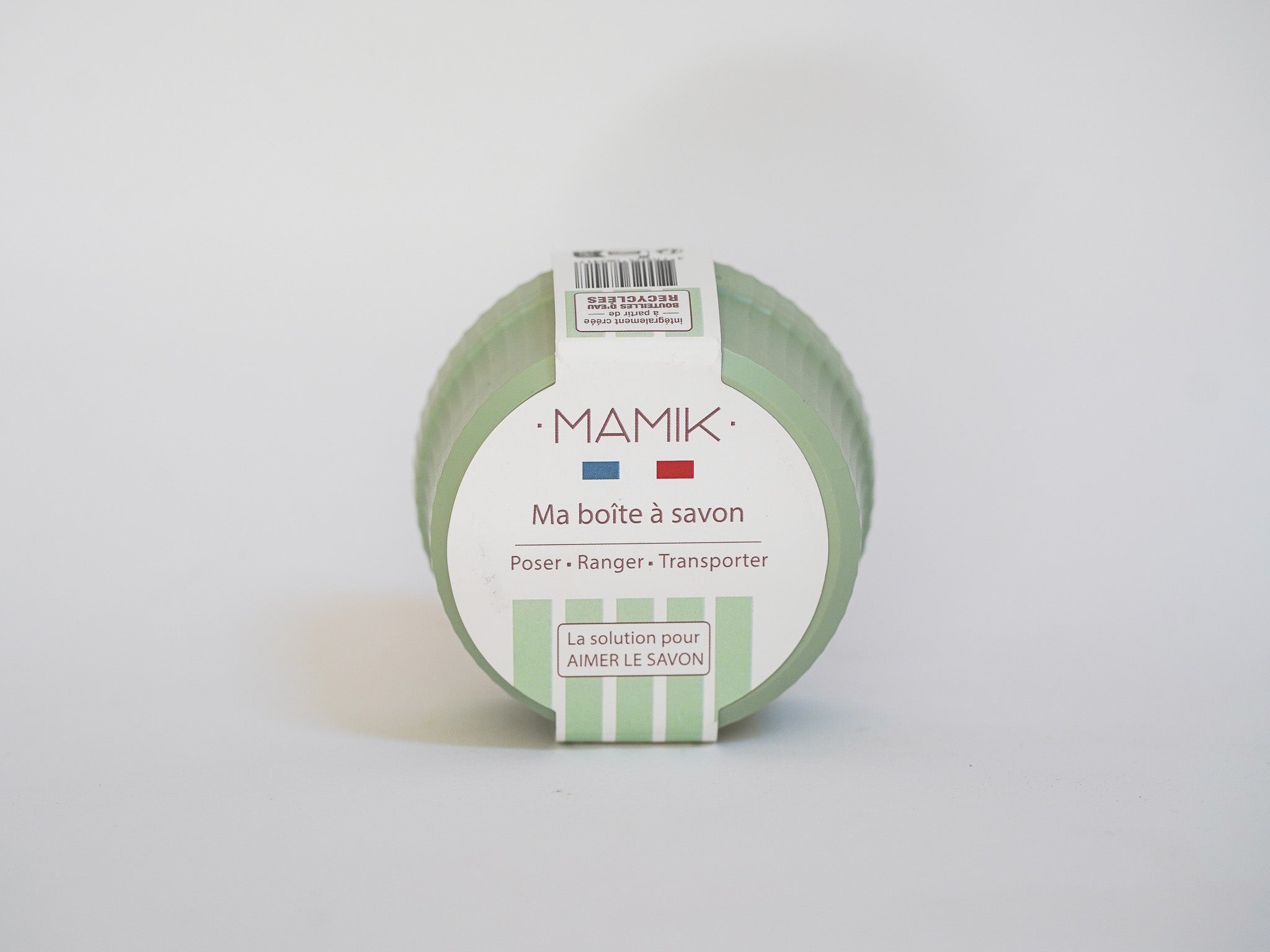 Boîte à savon ronde - vert tilleul