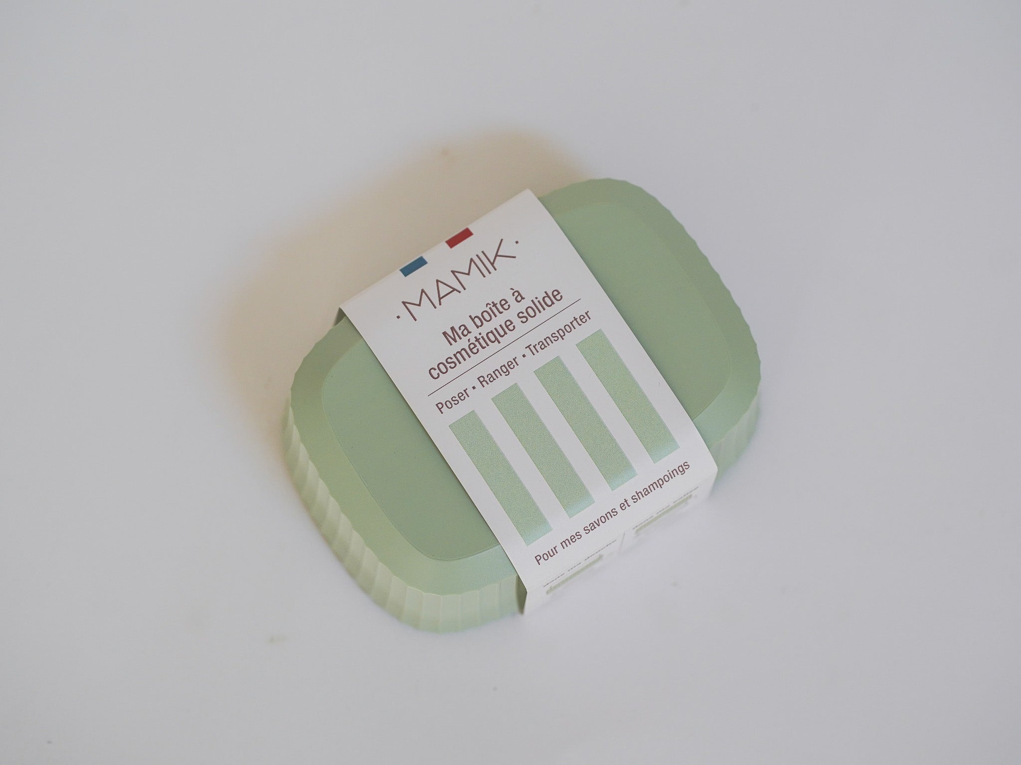 Boîte à savon rectangulaire - vert tilleul