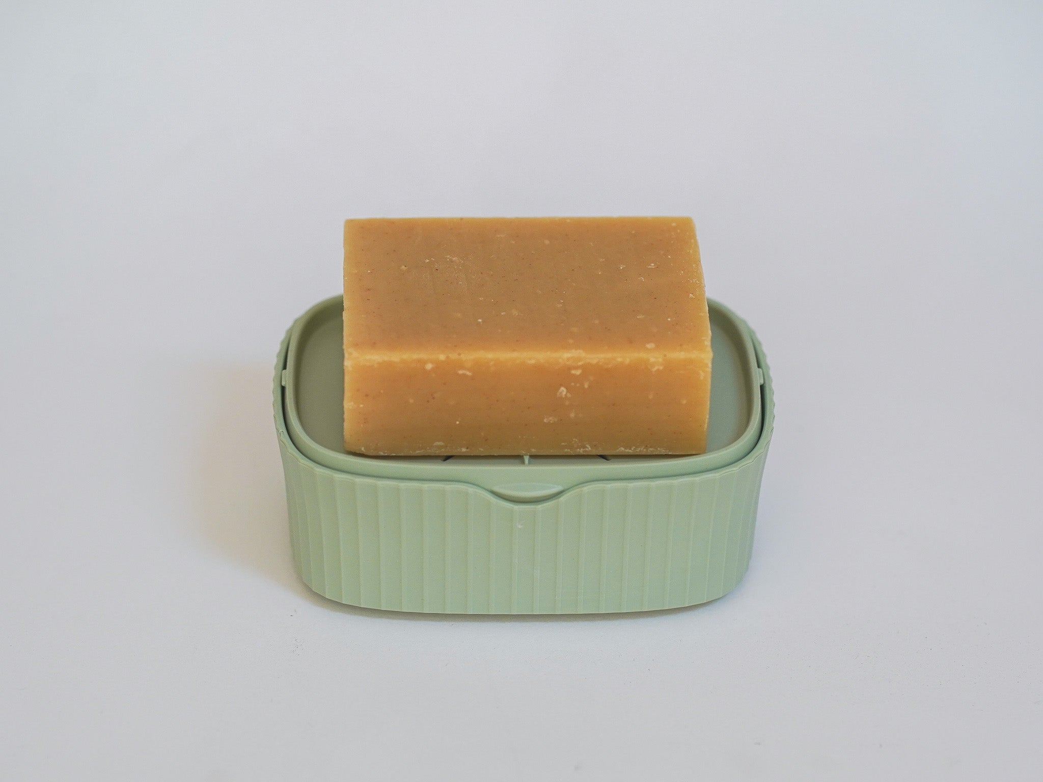 Boîte à savon rectangulaire - vert tilleul