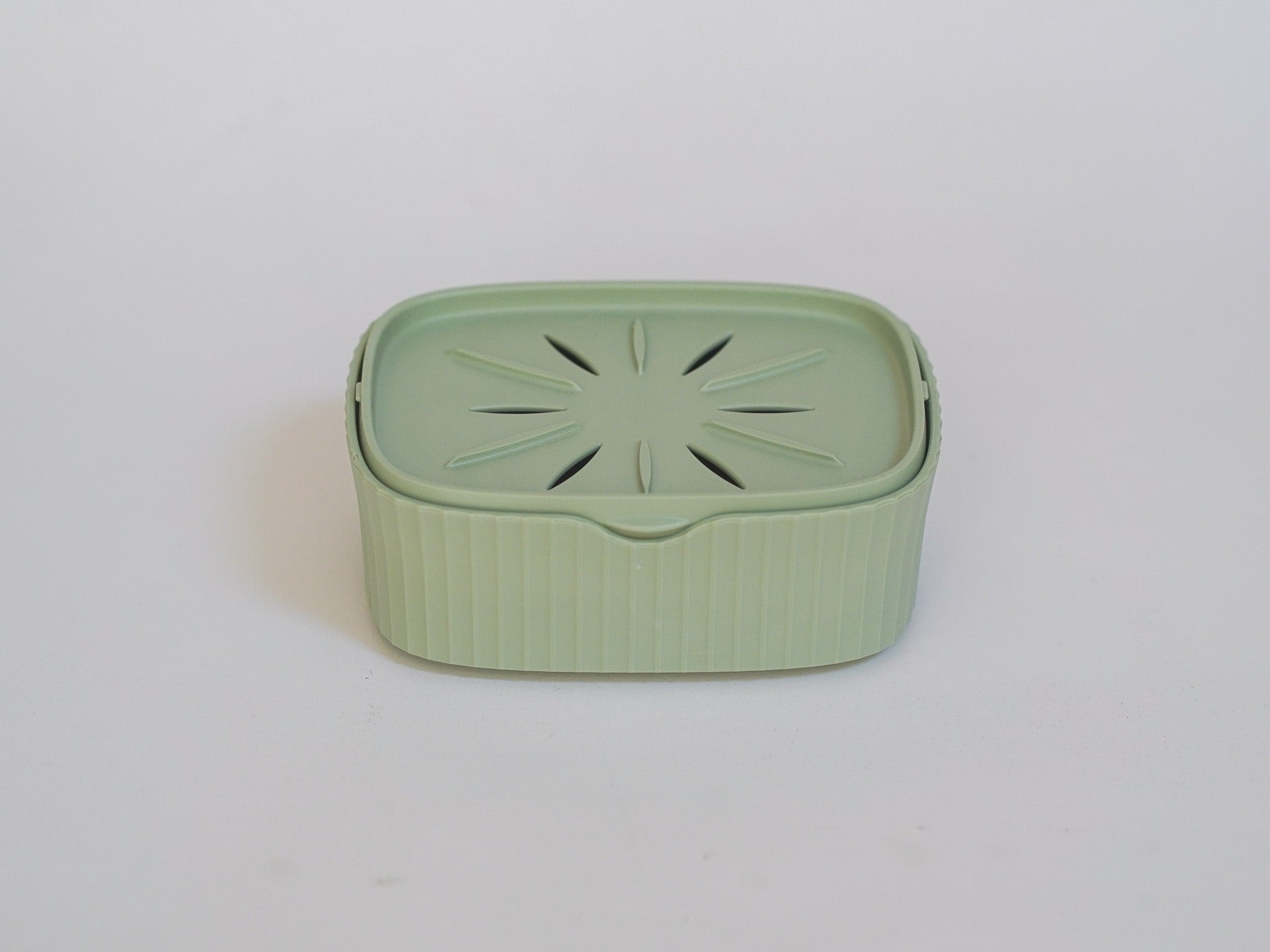 Boîte à savon rectangulaire - vert tilleul