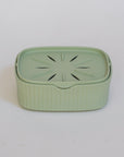 Boîte à savon rectangulaire - vert tilleul