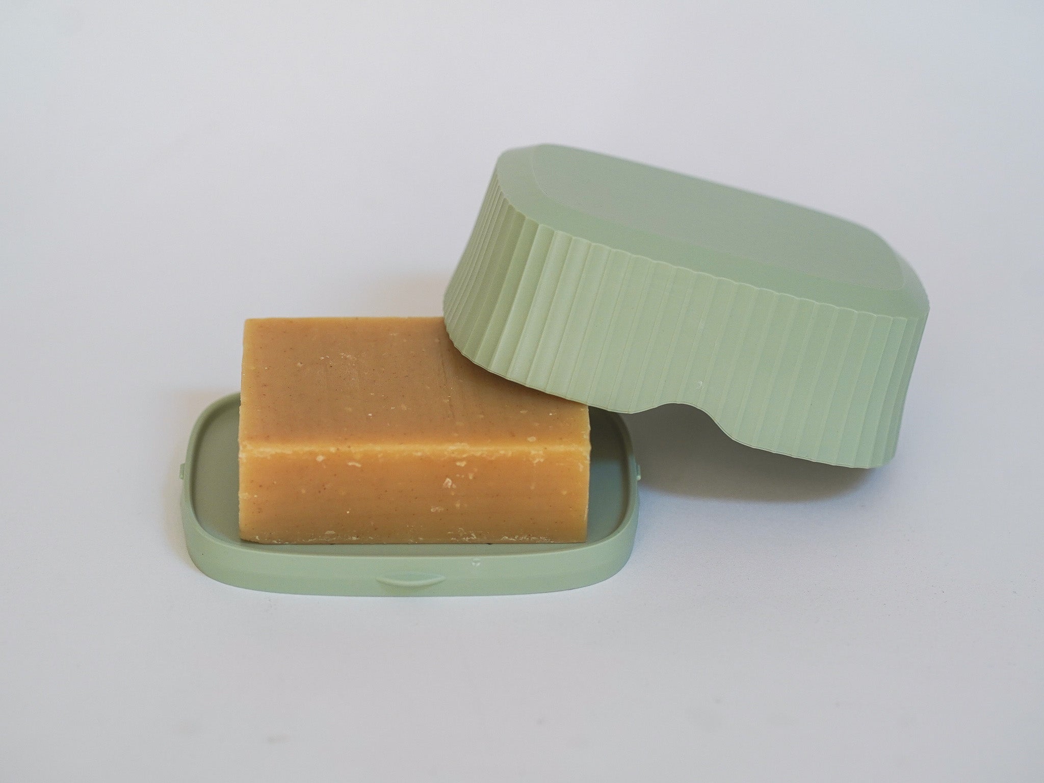 Boîte à savon rectangulaire - vert tilleul