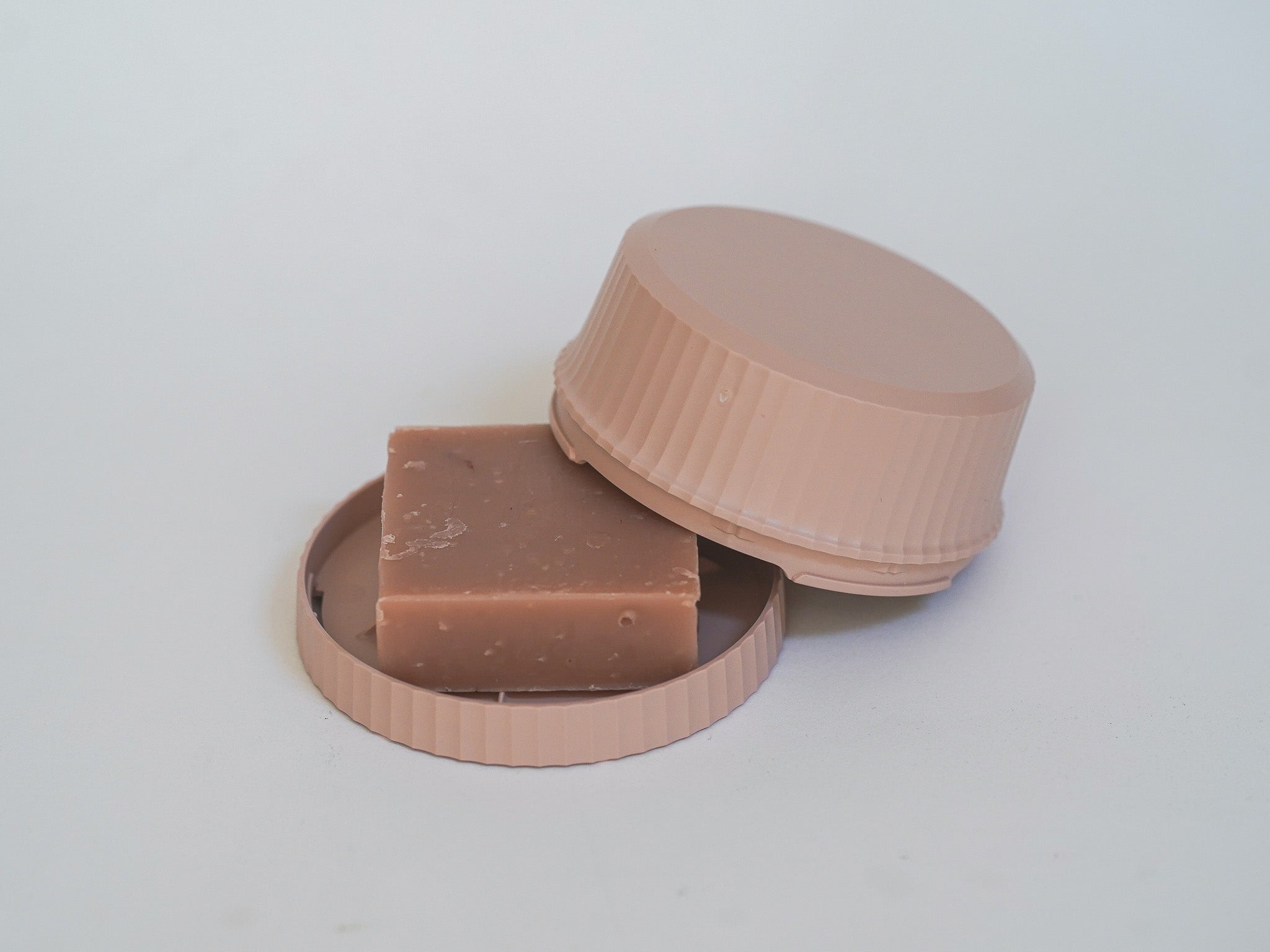 Boîte à savon ronde - rose poudré