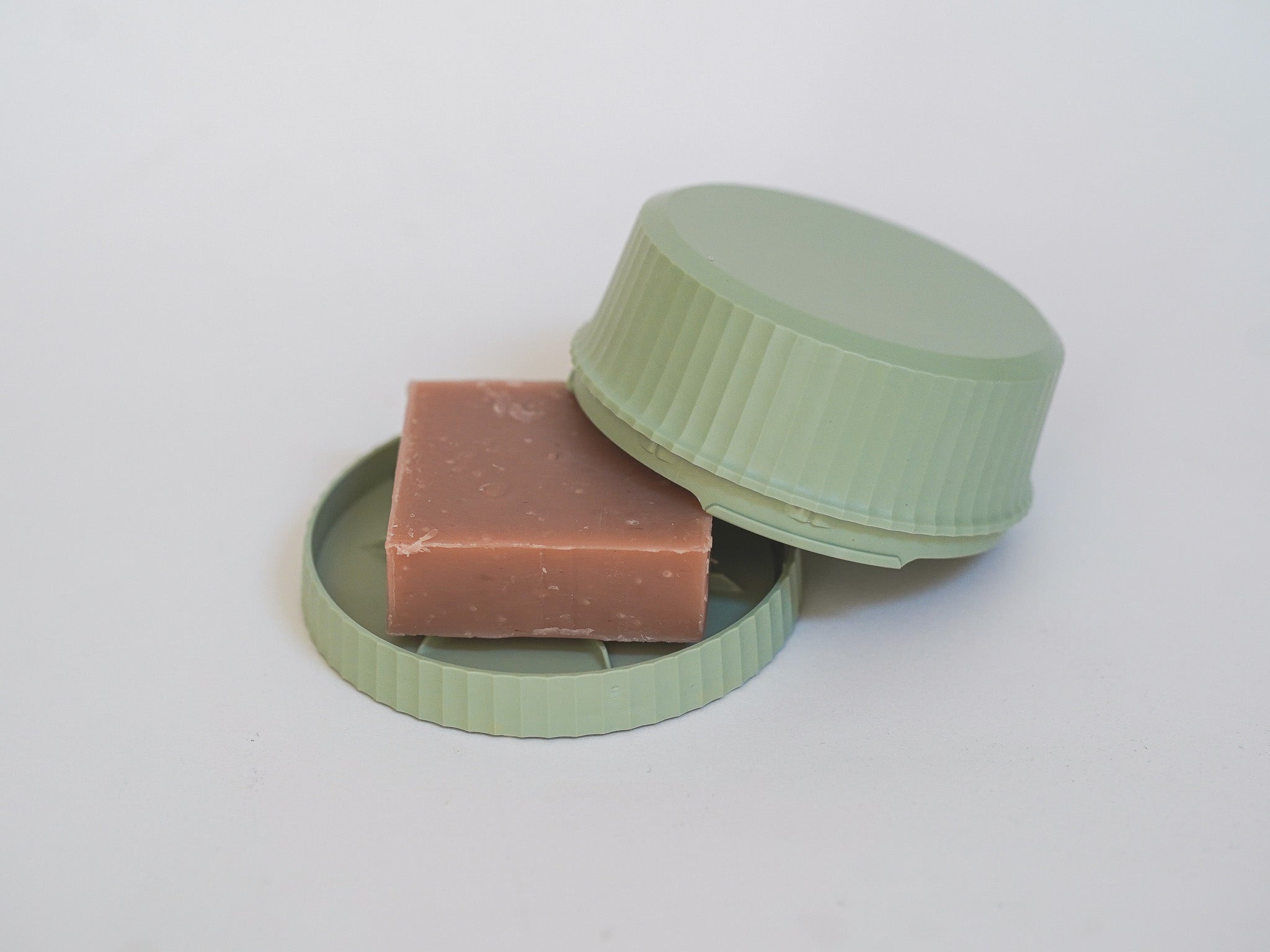 Boîte à savon ronde - vert tilleul
