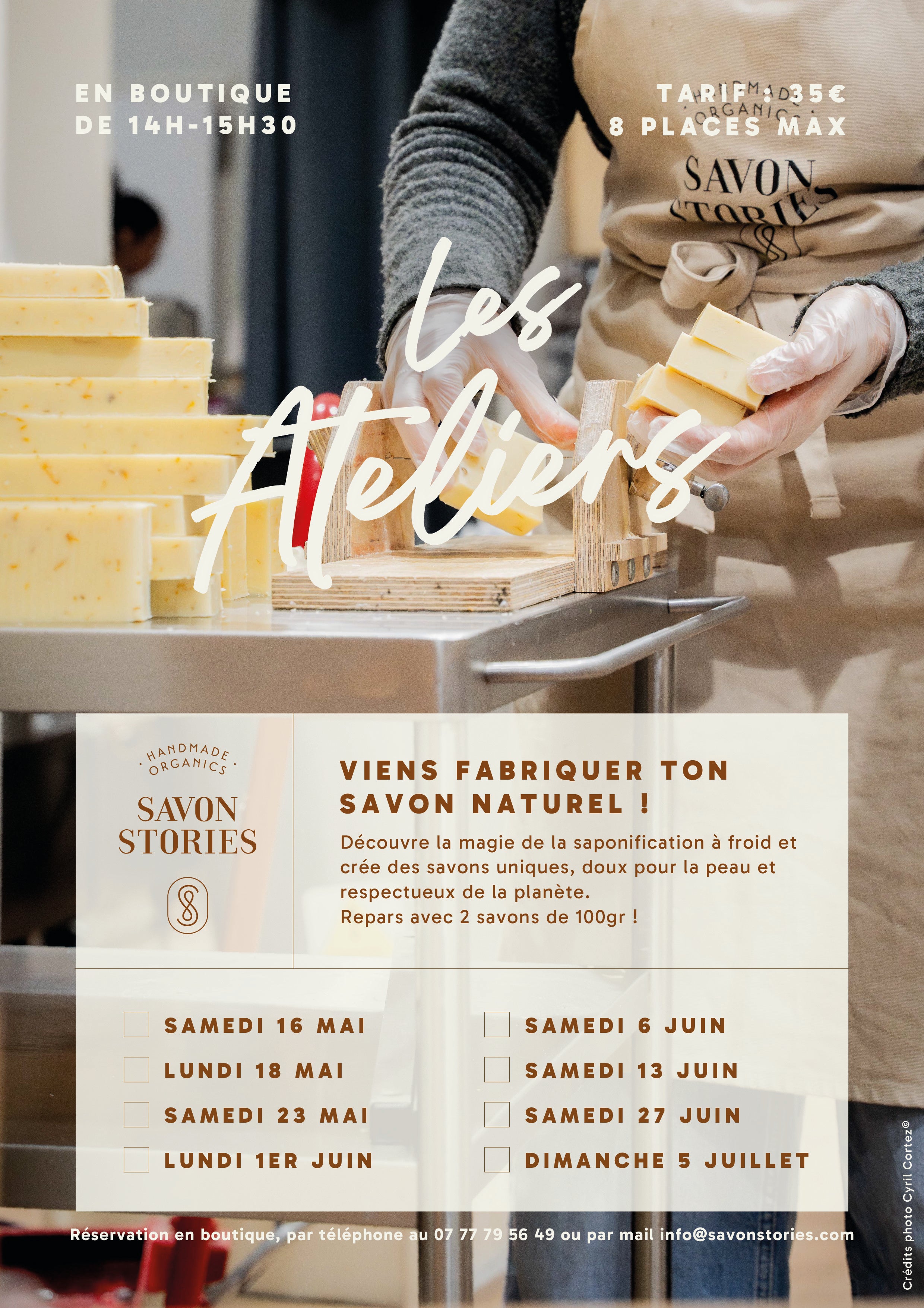 Atelier fabrication pour 1 personne