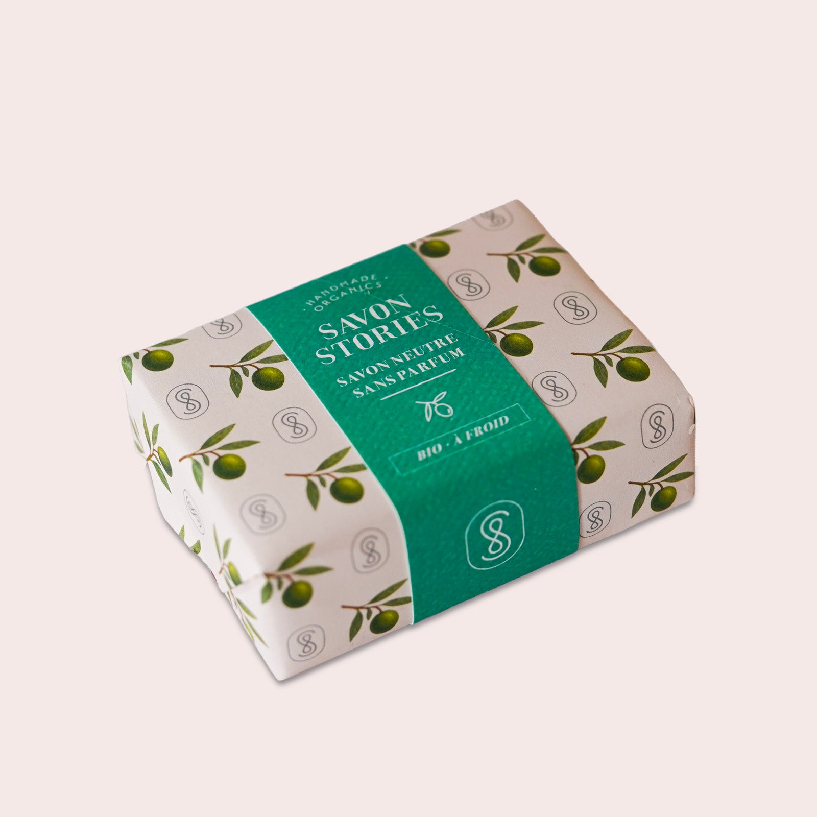 avon solide neutre sans parfum, bio et saponifié à froid, packaging olive, Savon Stories Avignon