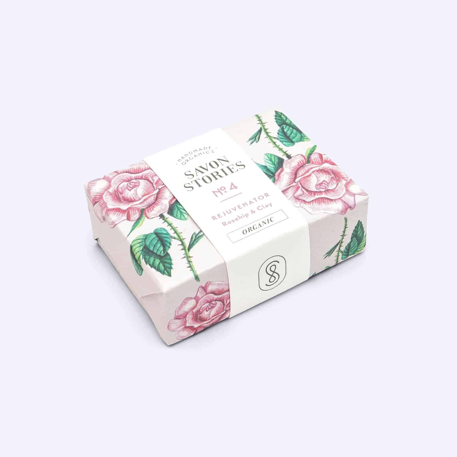 N°4 The Invigorating Organic &amp;amp; Natural Soap with Clay and Rose