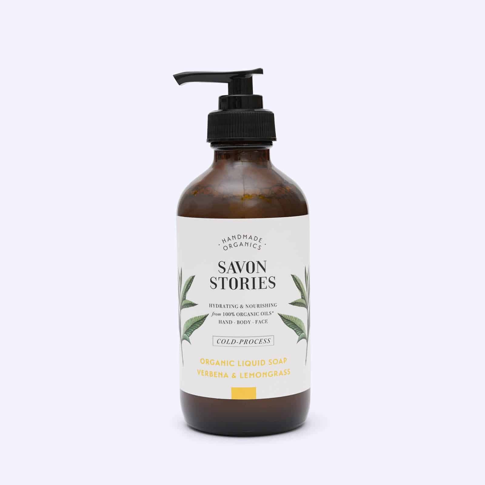 Verbena and Lemongrass Organic Cold Liquid Soap – Savon Stories